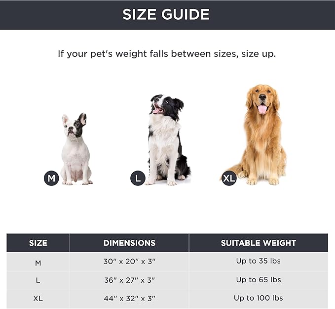 Bedsure Self Warming Dog Bed for Large Dogs - Orthopedic Waterproof Puppy Beds with Removable Washable Cover, Egg Crate Foam Pet Mat, Suitable for Pet Up to 65 lbs