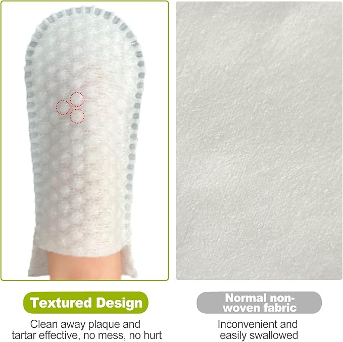 DR.EASY Breath Freshener Dental Finger Wipes 320ct for Dog & Cat, Help Wipe Away Plaque &Tartar, No Added Harsh Chemicals No Brush Formula