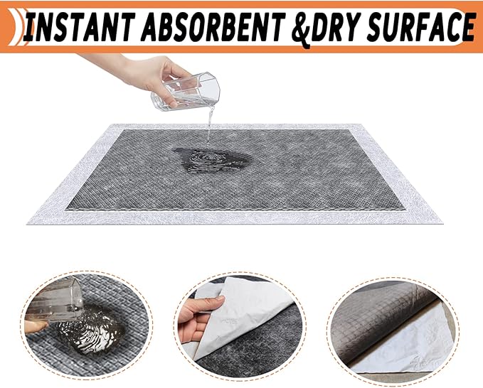 Guinea Pig Bedding, Disposable Guinea Pig Cage Liners, Charcoal Odor Controlling Absorbent Waterproof Pee Pads for Rabbits, Hamster and Other Small Animals. 18''x31'',50 Count