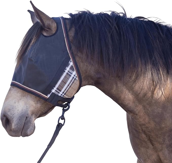 Kensington 90% UV Fly Mask CatchMask UViator - Without Ears & Forelock Freedom Web Trim Size: X.Large Color: 121 Deluxe Black