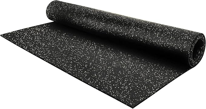 Flooring Inc's 1/4" Thick Tough Rubber Flooring Roll | Flexible Recycled Rubber Floor Mats for Home Gym | Heavy Duty Rubber Mat for Home Gyms, Sheds, Horse Stall Mat or Trailer