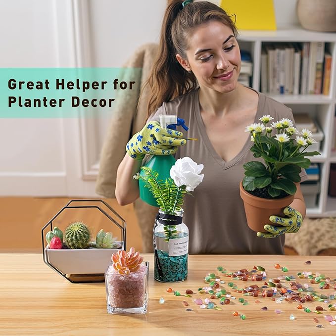 3 Lb Cat Eye Stones Aquarium Gravel Rocks for Fish Tank, Fish Tank Rocks Gravel Betta Fish Colorful Marbles for Vases Filler, Garden and Fish Tank Decoration