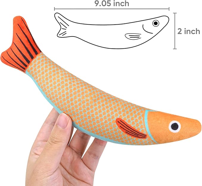 Catnip Toy, 3PCS Cat Chew Toys, Bite Resistant Catnip Toys with Bell Inside, Plush Cartoon Kitten Teething Interactive Toy for Cats