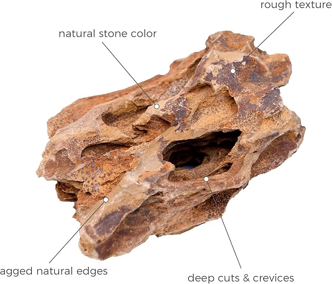 2-4 Inches Natural Dragon Stone 20 PCS Aquarium Rocks for Aquascaping, Aquarium Landscaping, Terrariums, Fish Tank Decoration, Vivariums, Paludarium, Reptile and Amphibian Enclosures