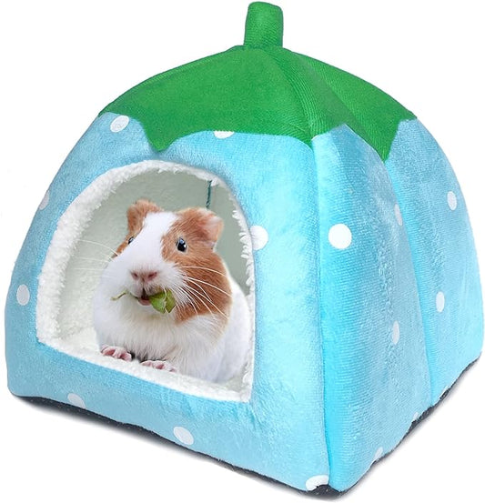 Guinea Pig Hideout Bed Rabbit House Cave Accessories Cozy Hide-Out for Bunny Hedgehog Ferret Chinchilla&Other Small Animals