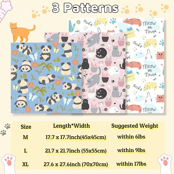 27.6" Cat Wrap for Grooming-Premium Cat Grooming Wrap Cat Restraint for Nail Clipping, Self-Adherent Soft Cat Blanket to Wrap Cat Anti-Scratch Anti-Escape Grooming Bag (White, XL(Within 17lbs))-