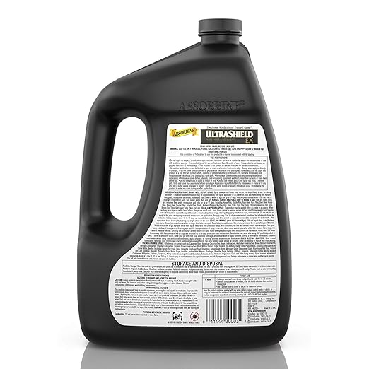 Absorbine UltraShield EX 128oz Insecticide, Kills & Repels Flies, Mosquitoes, Ticks, Fleas, Lice, Use on Horses, Dogs, Premises