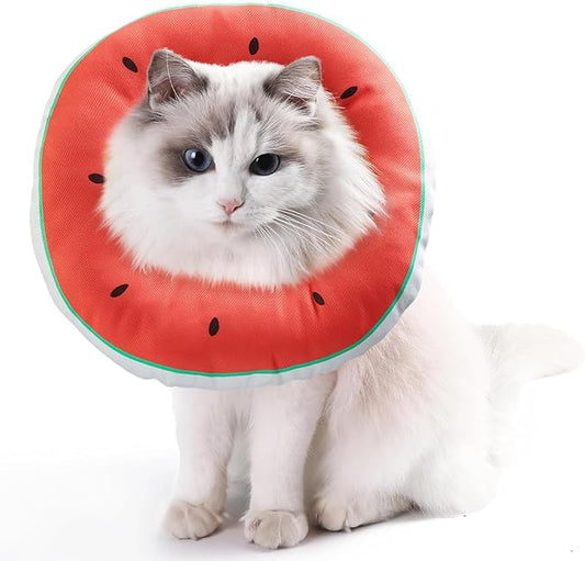 Cat Cone Collar Soft Kitten Donut, Cat Cones to Stop Licking After Surgery and Scratching, Waterproof Elizabethan e Collar for Cats After Neuter, Adjustable Comfy Cats Neck Cone Pillow for Kitty