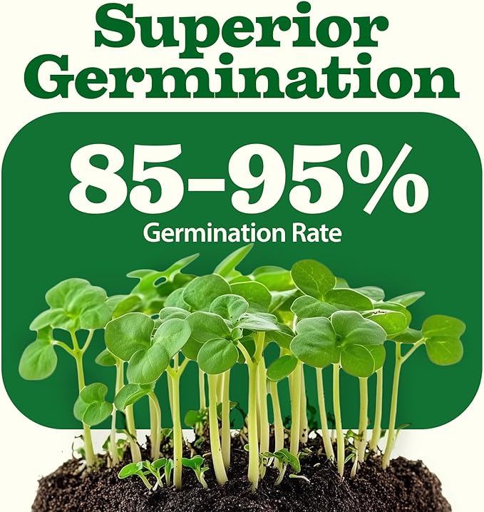 HOME GROWN 𝗨𝗦𝗔 𝗣𝗥𝗘𝗠𝗜𝗨𝗠 55 Vegetable Seeds Pack 28,000+ Non-GMO Heirloom Seeds for Planting, Spring Fall Winter Garden Kit, Survival Seed Vault for Preppers & Gardeners, Gift for Men & Women