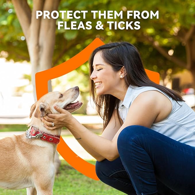 Flea and Tick Prevention for Dogs, Addcool Dog Flea and Tick Treatment, Flea & Tick Control Topical Drops, 3 Doses, Vet-Recommended(45-88 lbs)