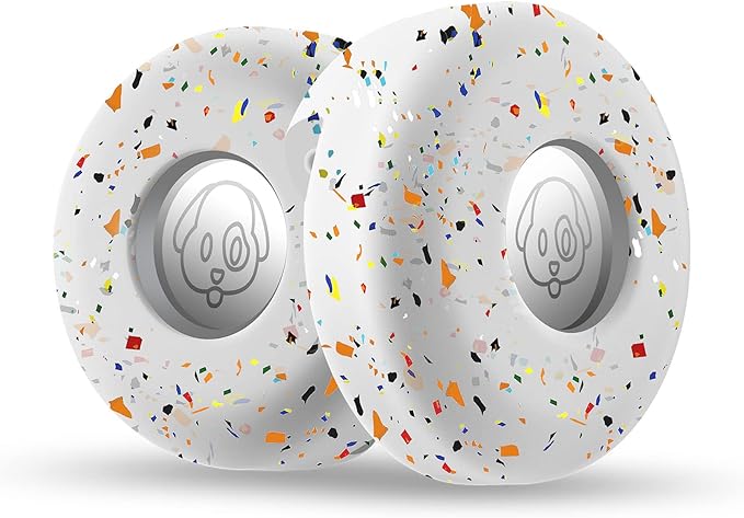 Airtag Holder for Dog Collar, Cibaabo Silicone Air Tag Case Cover Compatible with Apple Airtags for 0.8-1.2inch Cat Pet Collar Harness Loop