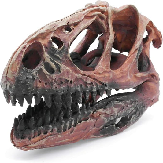 Fish Hideout Aquarium Décor Decorations Dinosaur Skull Fish Tank Decor Cave Dinosaur Skull Betta Animal Halloween Large Tarantula Reptile Bones Snake for Terrarium Ornament