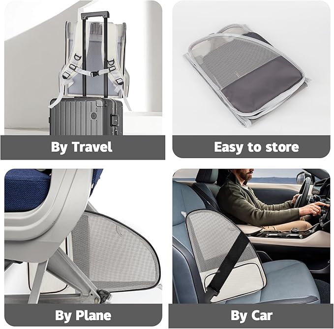 Cat Backpack Carrier,Pet Carrier Airline Approved for Small Dog Cat Puppy Kitten Bunny,Ventilated Mesh Design Animal Backpack for Hiking Camping Travel Bag (Creamy White)