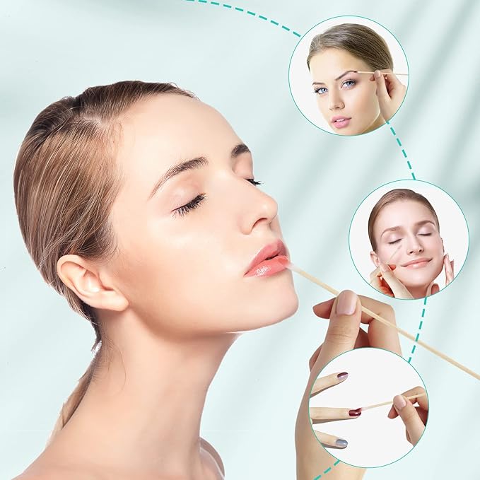 Extra Long Cotton Swabs, 400 Counts, 6-Inch | Lint-Free Tips for Gentle Cleaning of Small Dogs, Guns, Electronics, Makeup, and Crafts | Durable Wooden Sticks with Convenient Storage Box