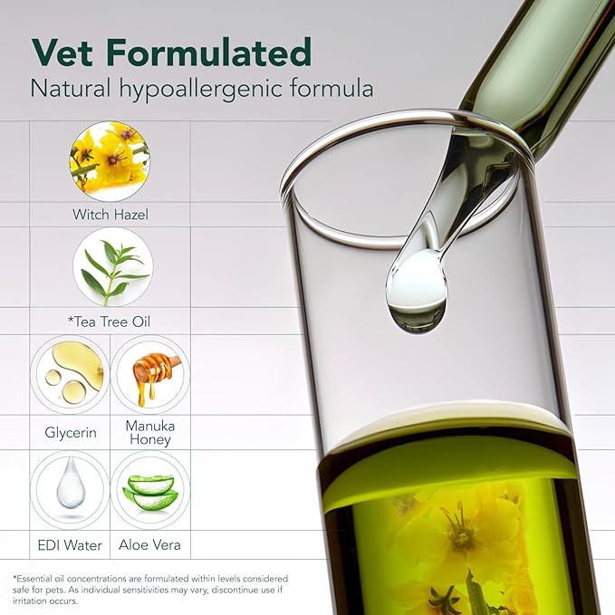 Dog Ear Cleaner Wipes, Dog Ear Infection Treatment, Dog Ear Cleaner, Fast Relief from Ear Itching and Inflammation, Cat Ear Wipes, Gently Remove Ear Wax Debris and Smelly (50 Pcs, Unscented)