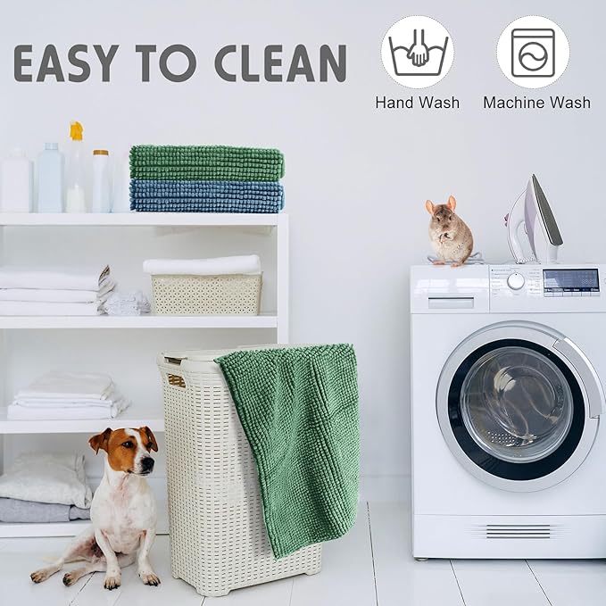 Amylove 4 Pcs Guinea Pig Cage Liner Guinea Pig Bedding Washable Fleece Pee Pads Reusable Small Animals Training Mat Small Animal Sleeping Bed for Bunny Hamster(Mixed Colors,16 x 24 Inch)