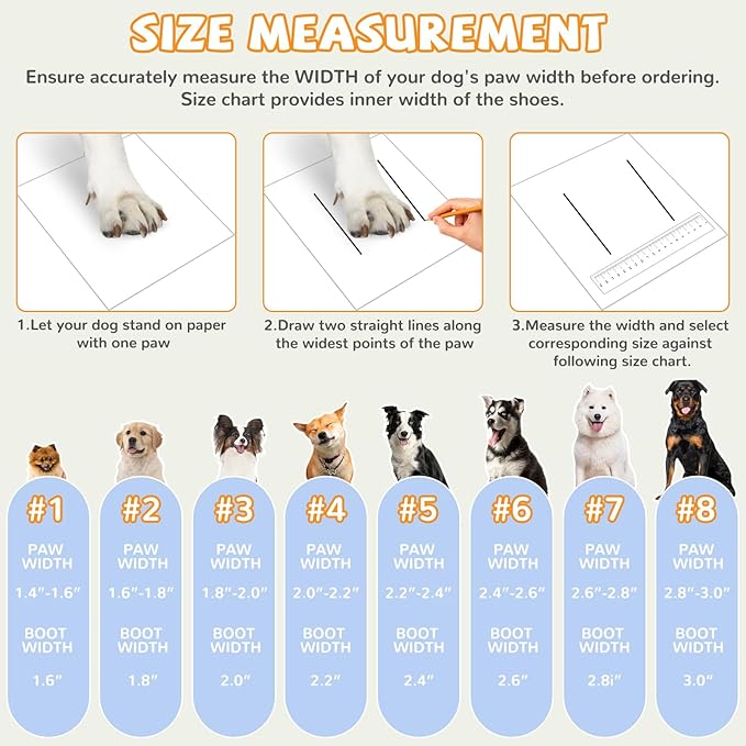 Winter Dog Snow Boots with Warm Wool Lining, Dog Shoes for Large Small Medium Dogs, Dog Booties and Paw Protectors, Anti-Slip Dog Shoes with Reflective for Snow, Hardwood Floors, Hiking (Size 4)