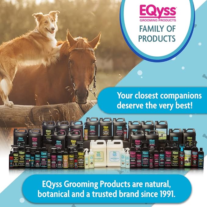 EQyss Premier Pet Shampoo - Cleanses & Moisturizes Coat, Adds Volume, Intensifies Colors, Residue-free Finish - For All Dogs, Cats, Puppies (16 oz)