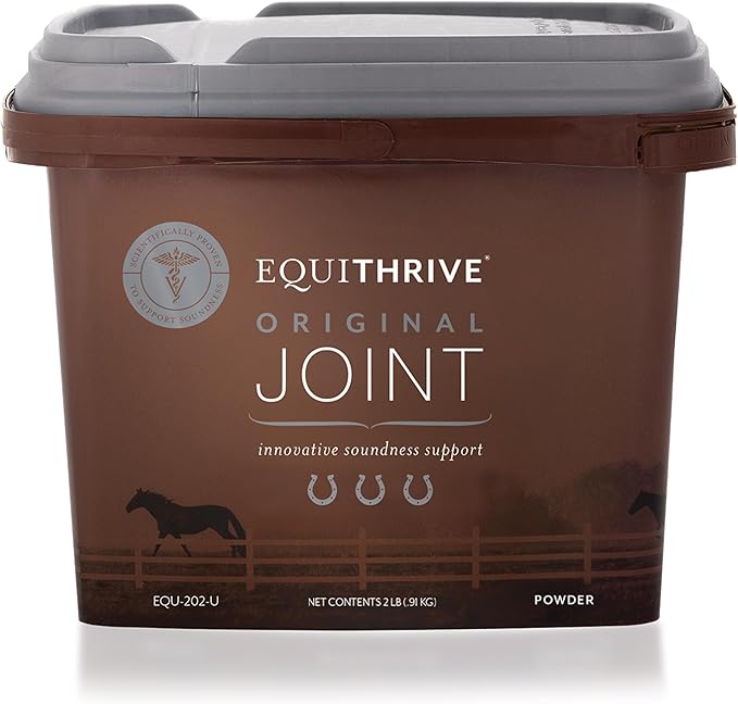 Equithrive Original Joint Supplement Powder with Resveratrol and Hyaluronic Acid for Horses, Equine Care, 2 lbs