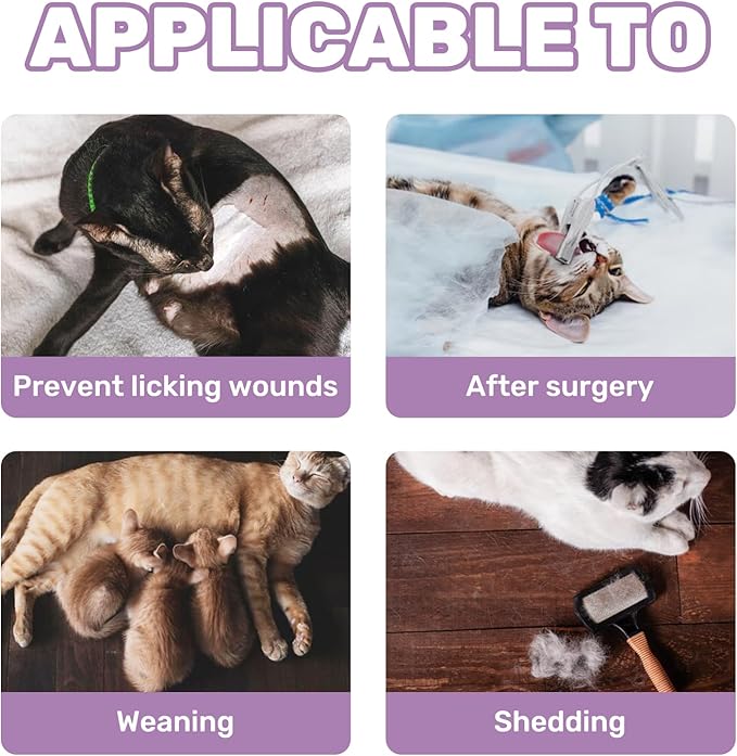 Breathable Cat Recovery Suit for Female/Male, Anti-Licking Kitten Onesie - Cat Surgery Pajamas with Sleeve After Spay, Prevent Shedding, Abdominal Wounds, Skin Diseases or E-Collar Alternative