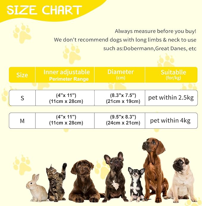 Adjustable cat Cone Collar Soft to Stop Licking After Surgery for Kitten, Alternative to Cone of Shame cat, Donut Cone for Cats, pet Elizabethan Collar (Bee, Small)