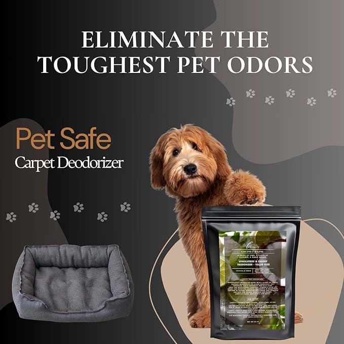 Coconut & Lime Carpet Freshener Powder Refill 36 oz | Powerful Odor Eliminator for Home | Upholstery Deodorizer | Carpet Deodorizer | Pet Urine | Cat Litter Box | Coconut Lime Verbena Fragrance