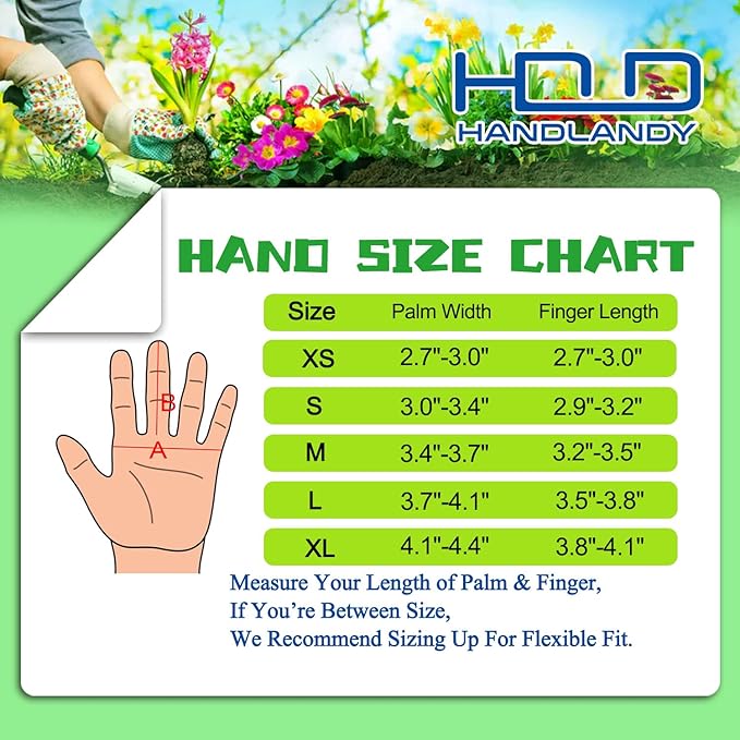 HANDLANDY Long Gardening Gloves for Men & Women, Cowhide Leather Rose Pruning Gloves- Breathable & Durable Gauntlet Glove (Large, Brown)