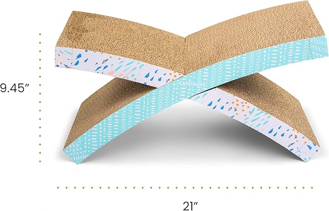 Catstages Easy Life Hammock Cat Lounger & Scratcher – Elevated Scratcher & Resting Spot for Cats, Comfortable & Multifunctional Design