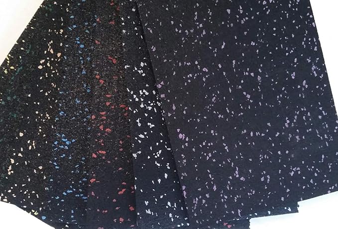 American Floor Mats 1/4in (7mm) Thick 10% Red 4' x 40' Heavy Duty Rubber Rolls, Protective Exercise Mats, Home Gym Rubber Flooring