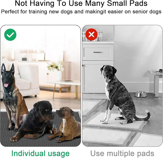 ELEGX Extra Large 54"x37" 35 Pcs Odor-Control Super Absorbency Charcoal Pee Pads for Dogs,Leak-Proof Pet Training Pee Pads,Thicken Disposable Potty Pads Puppy Training Pads for Cats Rabbits