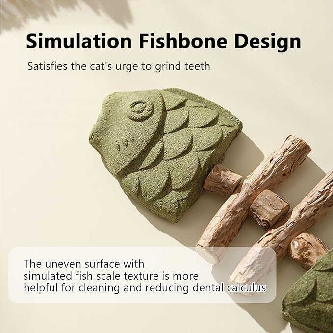 3 Pack Catnip Toys, Healthy Cat & Kitten Teeth Cleaning Dental Chew Toy, Contain Catnip, Natural Silvervine, and Gall Fruit, Interactive Cat Toys for Indoor Cats, are Edible for All Cats Breeds