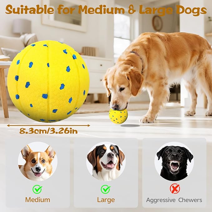 Dog Ball Interactive Dog Toy with Remote Control,Automatic Moving,Bouncing and Rotating 3 Modes,E-TPU Material Aggressive Chewers,IPX7 Waterproof,Rolling Ball for Large Medium Dogs