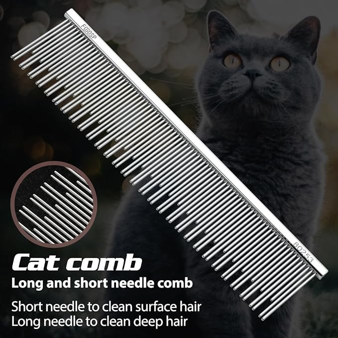 6.1" Dog Grooming Comb for Long Haired Cats & Dogs