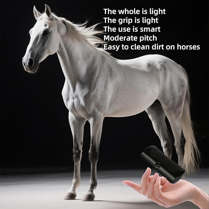 Deshedding Brush for Dogs & Cats - Dual-Head Pet Grooming Tool with Ergonomic Handle, Gentle Hair Removal Brush for Horses, Rabbits