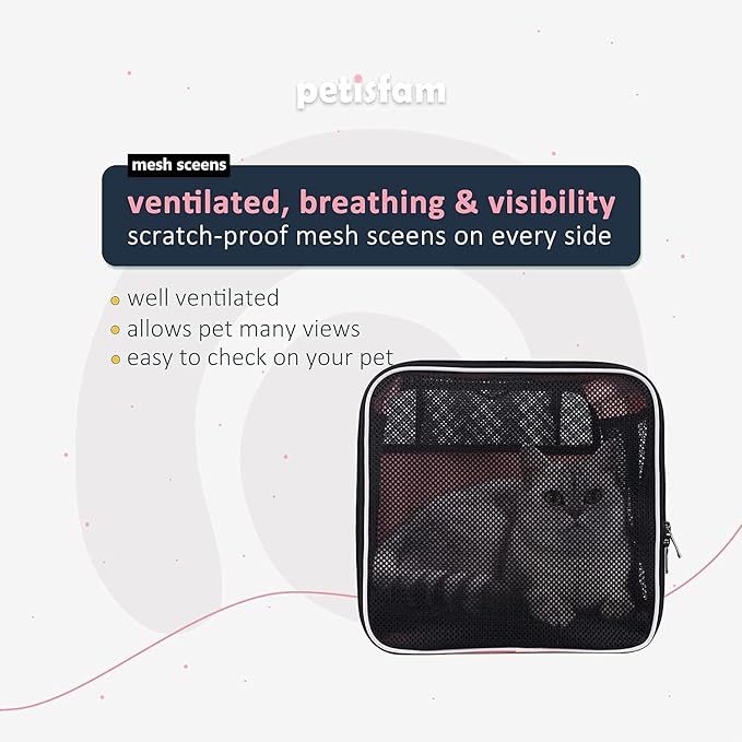 Easy Top Load Large Cat Carrier for Large and Medium Cats, Small Dogs. Easy to get cat in, Carry, Storage, Clean and Escape Proof, Pink