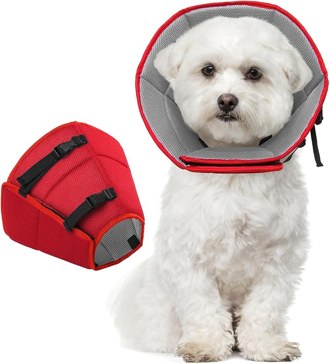 Dog Cone Collar Soft Cone for Medium Dogs After Surgery Adjustable Elizabethan Collar for Dogs to Stop Licking Wounds, Biting Stitches Professional Pet Recovery Cones E-Collar for Dog