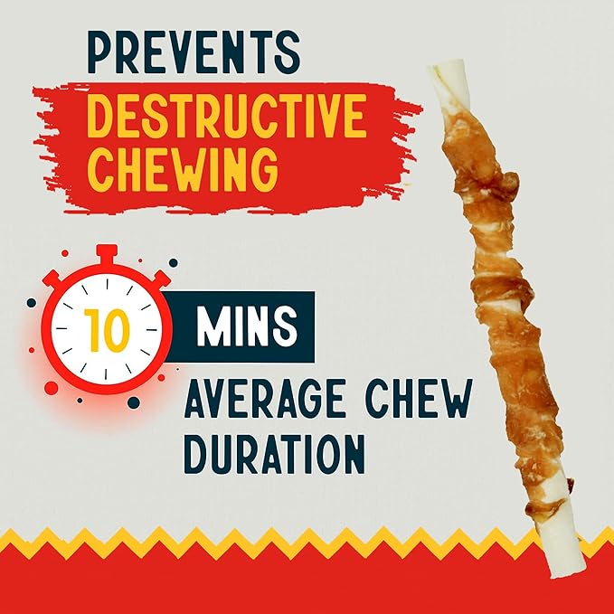 Canine Chews 5" Double Wrapped Chicken Dog Treats - 100 (Pack)