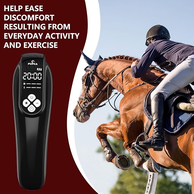 Cold Laser Therapy Device for Horse, Portable Red Light Therapy with 4pcs 808nm and 12pcs 650nm, Near Infrared Laser for Arthritis Pain Relief- Electrical Stimulation for Tendon, and Ligament Recover