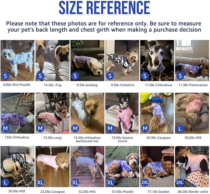 Lukovee Recovery Suit for Dogs, Zipper-On Onesie for Female Male Dog, Abdominal Wounds Cone E-Collar Alternative, Prevent Licking Spay (M, Dark Blue)