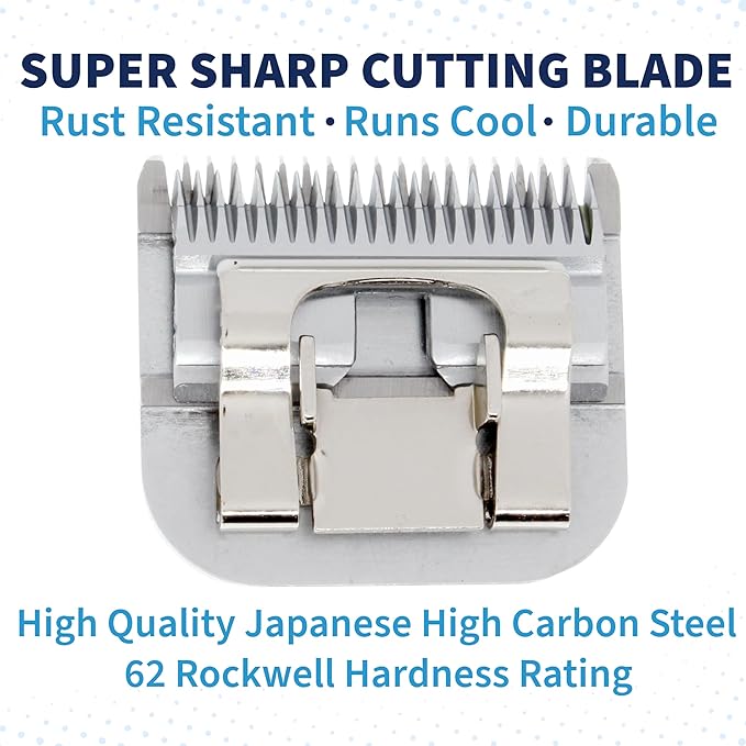 Detachable A Series 5f Blade Dog Grooming Cuts Length 1/4" - 6.4mm Japanese High Carbon Steel 6.4 mm Clipper Blade 5f | Detachable Blade Clippers (Compatible A5 Series(B5F)