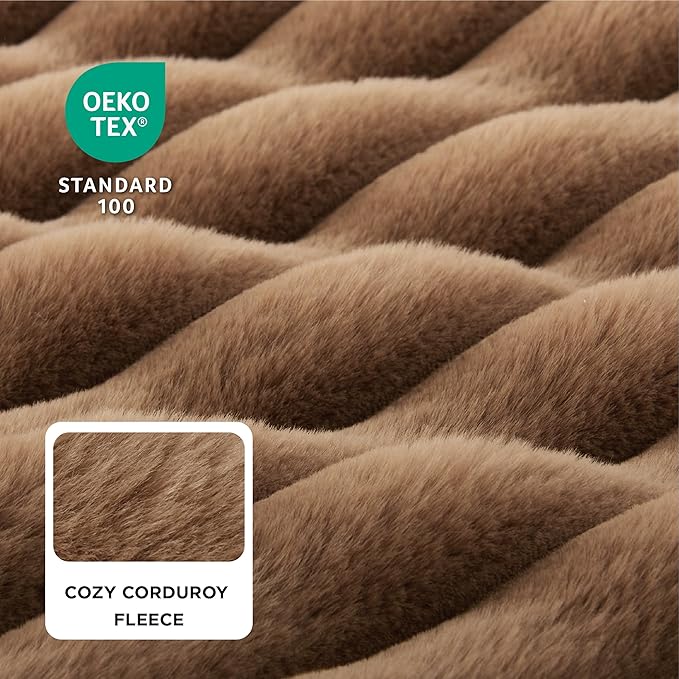 Bedsure Orthopedic Dog Beds for Extra Large Dogs, Waterproof Memory Foam XL Pet Bed with Sides, Non-Slip and Egg-Crate Foam Big Dog Couch Sofa with Washable Removable Corduroy Cover, Brown