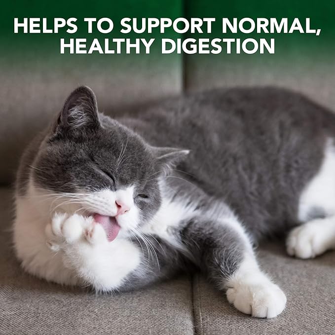 Vet’s Best Cat Hairball Relief Digestive Aid, Vet Formulated Hairball Support Remedy, Hairball Relief for Cats, Classic Chicken Flavor, 180 Chewable Tablets