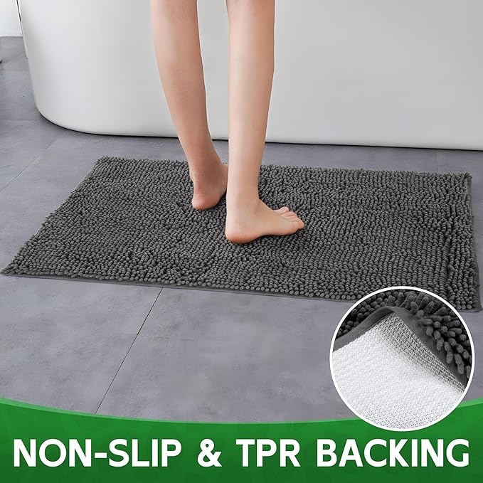 Dog Door Mat Indoor Entrance, 72" x 24" Absorbent Quick-Drying Mud Rugs, Non-Slip Door Rugs for Entryway Indoor Washable, Soft Chenille Dog Mat for Muddy Paws