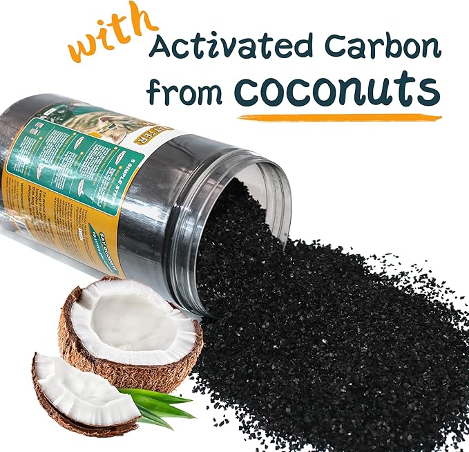 Cat Litter Deodorizer 1.2Lb Activated Carbon Litter Box Odor Eliminator Absorber Unscented Cat Litter Odor Control Room Deodorizer Solution for Homes with Pets