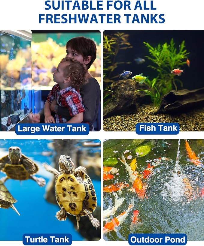 fishkeeper 500W Submersible Aquarium Heater – Ultra-Safe Digital Fish Tank Heater for 53-130 Gallon, Leaving Water Auto Power-Off, PID Intelligent Fast Heating, 59°F-93°F Accurate Temperature Control