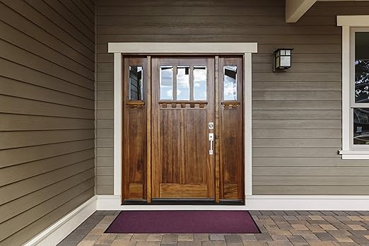 M+A Matting WaterHog Diamond | Commercial-Grade Entrance Mat with Rubber Border – Indoor/Outdoor, Quick Drying, Stain Resistant Door Mat (Charcoal, 6' x 8')