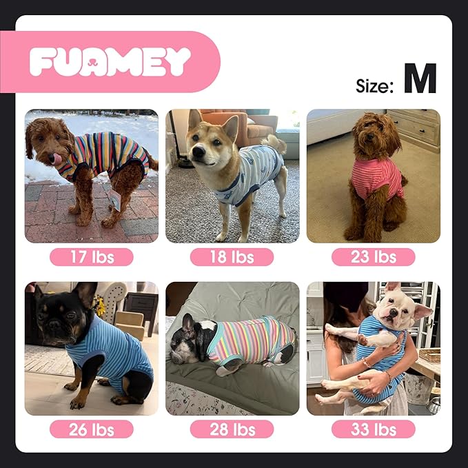 FUAMEY Recovery Suit for Dogs After Surgery,Soft Breathable Dog Bodysuit E-Collar & Cone Alternative Surgical Suit,Male Female Dog Neuter Spay Suits Anti Licking Wounds Onesie Purple Leopard M
