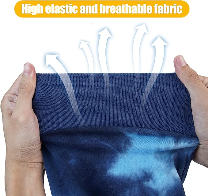 Breathable Dog Recovery Suit for Medium Large Dogs Onesie Tie Dye Pjs for Abdominal Wounds,Shedding, Prevent Licking S Blue2