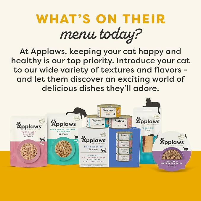 Applaws Wet Cat Food, 24 Count, Limited Ingredient Canned Wet Cat Food, Chicken Breast in Broth, 5.5oz Cans