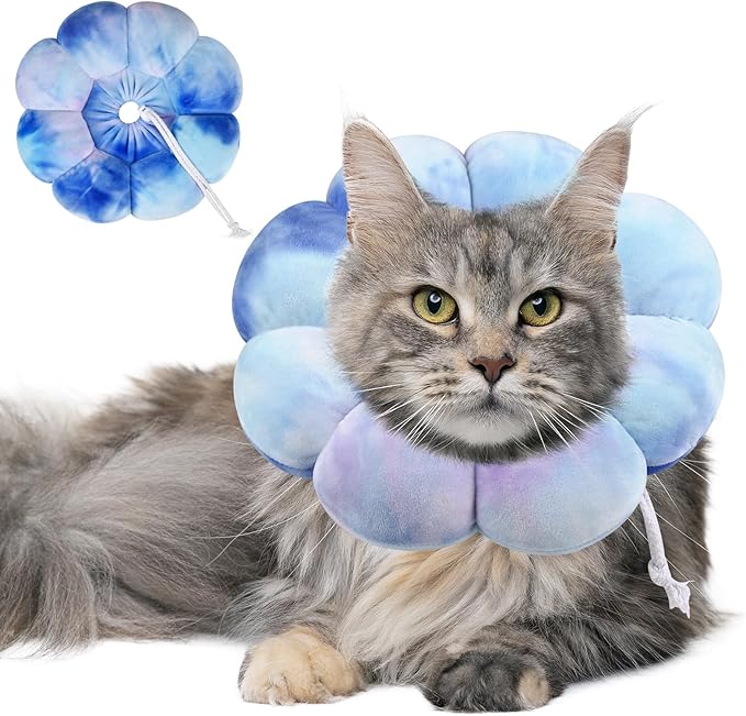 Dog Cat Surgical Recovery Cone Dog Protective Collar, Pet Recovery E-Collar Soft Neck Cone to Stop Licking Wound for Cats & Kittens Small Dog After Surgery